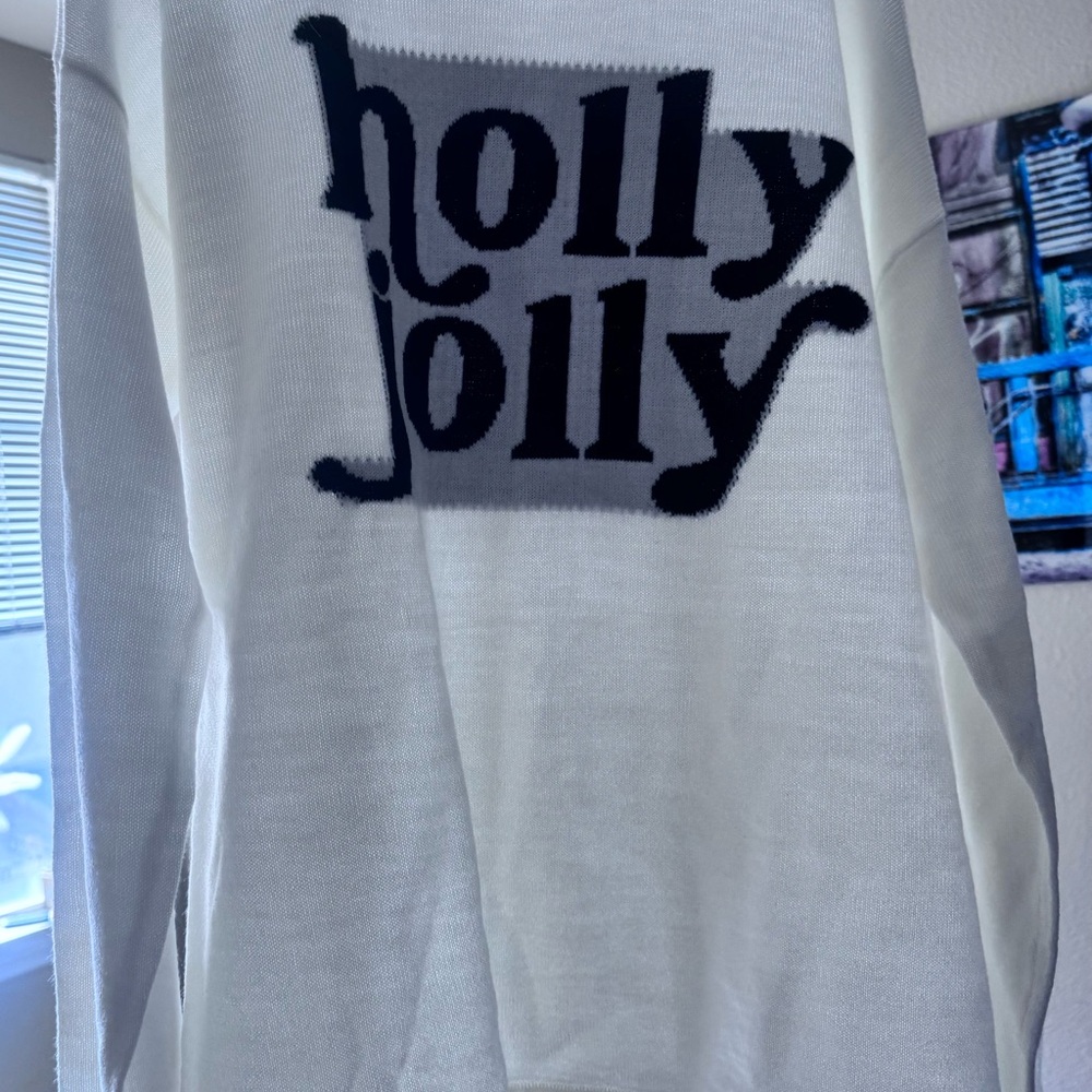 Holly Jolly White Sweater
